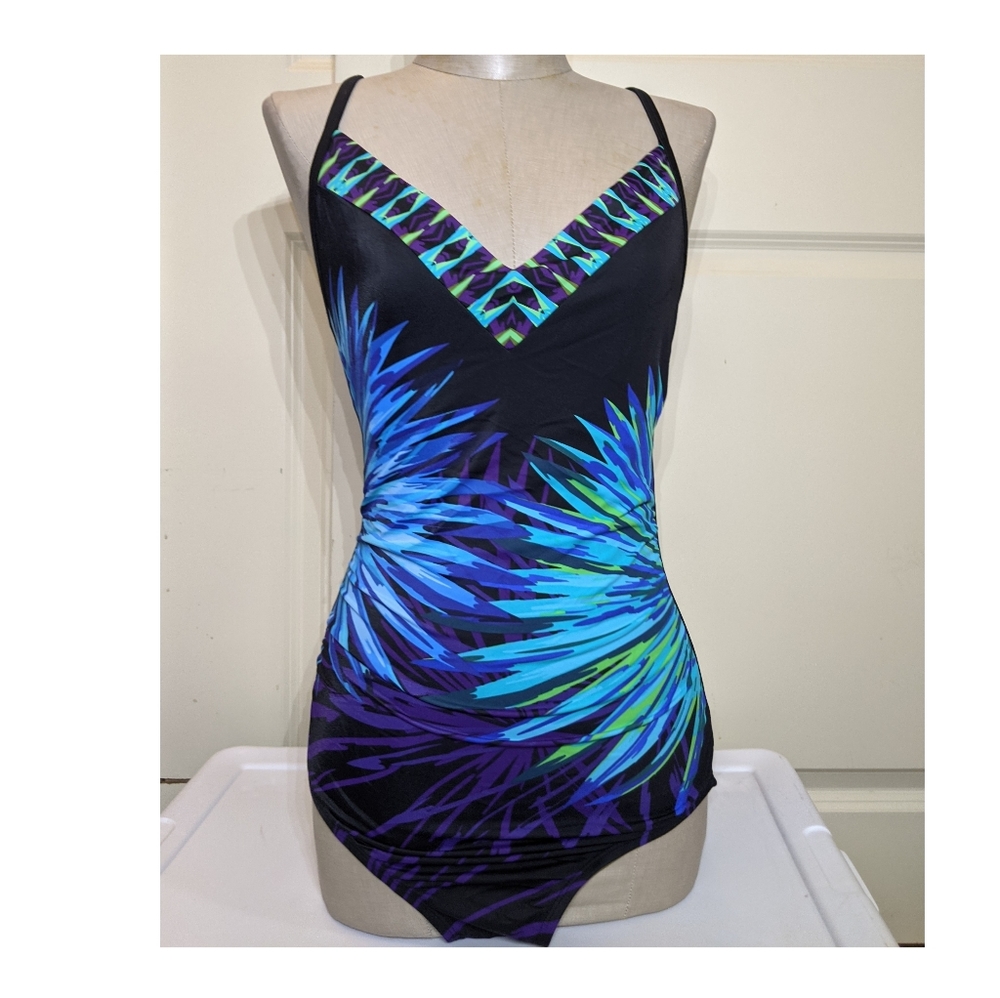 Aqua Green One-Piece Bathing Suit